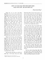 Diễn văn khai mạc hội thảo khoa học 