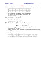 Đề Thi Học Kỳ 2 Môn Toán Lớp 7 Năm 2016-2017