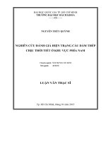 Nghiên cứu đánh giá hiện trạng cầu dầm thép chịu thời tiết ở khu vực phía nam  