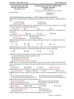 Đề thi thử tốt nghiệp THPT năm 2020 môn Vật lý