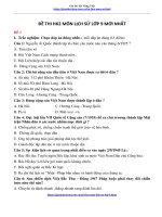 Đề Thi Hk2 Môn Lịch Sử Lớp 9 Mới Nhất