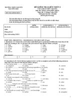 tong hop de thi vao lop 10 mon tieng anh nam hoc 2016 2017 truong thpt chuyen nguyen hue ha noi 