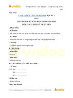 Tải Trọn bộ giáo án môn Công nghệ lớp 8 học kì 2 - Giáo án điện tử lớp 8 học kì II môn Công nghệ