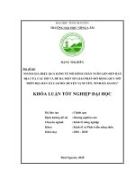 (Khóa luận tốt nghiệp) Đánh giá hiệu quả kinh tế mô hình chăn nuôi lợn bản địa của các hộ và đề ra một số giải pháp mở rộng quy mô trên địa bàn xã Cao Bồ, huyện Vị Xuyên, tỉnh Hà Giang