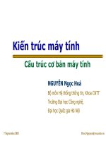 Slide Kiến Trúc máy tính - Part02 - Cấu trúc cơ bản của máy tính - Nguyễn Ngọc Hóa - UET - Tài liệu VNU