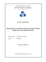 Xây dựng hệ cơ sở dữ liệu tinysol cho mạng cảm biến không dây có bảo mật kênh truyền  