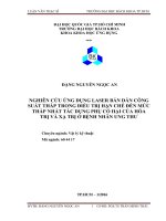 Nghiên cứu ứng dụng laser bán dẫn công suất thấp trong điều trị hạn chế đến mức thấp nhất tác dụng phụ có hại của hóa trị và xạ trị ở bệnh nhân ung thư  