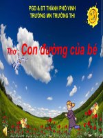 LQVH - Thơ Con đường của bé