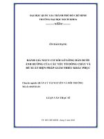 Đánh giá nguy cơ xói lở lòng dẫn dưới ảnh hưởng của các yếu tố dòng chảy và đề xuất biện pháp giảm thiểu khắc phục  