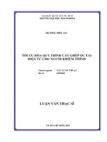Tối ưu hóa quy trình cấy ghép ốc tai điện tử cho người khiếm thính  