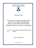 Ứng dụng gis và phương pháp phân tích đa tiêu chí xác định vị trí thích hợp để đặt các trạm dừng xe buýt nhanh (thí điểm tại đại lộ võ văn kiệt   mai chí thọ)  