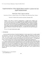 Implementation of the digital phase-sensitive system for low signal measurement