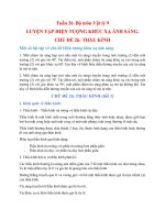 NỘI DUNG BÀI HỌC MÔN VẬT LÝ 9 - TUẦN 26