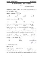 Đề thi học kỳ 1 môn Toán lớp 7 năm 2020 - 2021 (Đề 3)