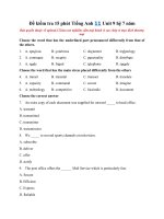 Tải Đề kiểm tra 15 phút Tiếng Anh 11 Unit 9 hệ 7 năm - Tiếng Anh lớp 11 Unit 9 The post office có đáp án