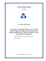 Lựa chọn vận hành tối ưu các tổ máy trong nhà máy điện sử dụng phương pháp danh sách ưu tiên cải tiến và quy hoạch toàn phương  