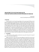 Công bố quốc tế uy tín của nhà khoa học trẻ và bài học truyền cảm ứng cho sinh viên nghiên cứu khoa học