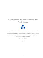 Xây dựng và thử nghiệm hệ thống thị giác và quán tính để hạ cánh tự động cho máy bay không người lái  