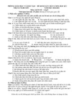 Đề thi học kì 1 môn Lịch sử 8 năm 2020-2021 có đáp án - Phòng GD&ĐT thị xã Nghi Sơn