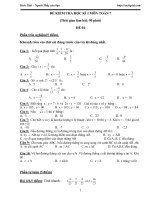 Đề thi học kỳ 1 môn Toán lớp 7 năm 2020 - 2021 (Đề 4)