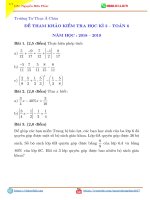 Đề thi học kì 2 lớp 6 môn Toán năm 2019 – Đề 1