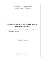 Mô phỏng giản đồ gia tốc nền chịu động đất từ phổ phản ứng đàn hồi  