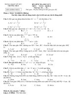 Đề thi học kỳ 1 môn Toán lớp 8 năm 2020 - 2021 (Đề 5)