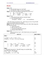 Đề Thi Học Kỳ 1 Môn Hóa Lớp 8 Năm 2016