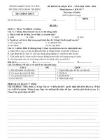 Đề thi học kì 1 môn Lịch sử 7 năm 2020-2021 - Trường THCS Đoàn Thị Điểm