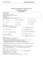 Đề Cương Ôn Tập Học Kỳ 1 Môn Toán Lớp 12