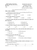 Đề kiểm tra HKI môn Tin học lớp 4,5 năm học 2017-2018