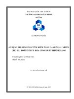 Áp dụng phương pháp tìm kiếm phân dạng ngẫu nhiên cho bài toán tối ưu hóa công suất phản kháng  