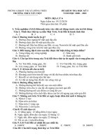 Đề thi học kì 1 môn Địa lí 6 năm 2020-2021 - Trường THCS Tân Việt