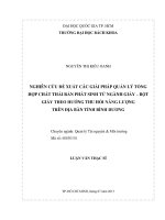 Nghiên cứu đề xuất các giải pháp quản lý tổng hợp chất thải rắn phát sinh từ ngành giấy   bột giấy theo hướng thu hồi năng lượng trên địa bàn tỉnh bình dương  
