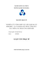Nghiên cứu tổng hợp vật liệu khung cơ kim mof cu và khảo sát hoạt tính xúc tác trên các phản ứng ghép đôi  