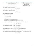 Giữa kì 1 toán 10 đống đa 2021 