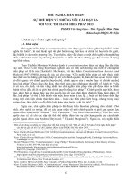 Chủ nghĩa hiến pháp: Sự thể hiện và những yêu cầu đặt ra với việc thi hành Hiến pháp 2013