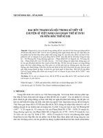 Hai bức tranh xã hội trong kí viết về chuyện kì Việt Nam giai đoạn thế kỉ XVIII và nửa đầu thế kỉ XIX