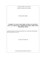 Nghiên cứu bản chất hiện tượng lún đường đầu cầu trong quá trình khai thác trên toàn tỉnh đồng tháp  
