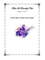 tài liệu những ca khúc nhạc ngoại hay nhất mọi thời đại dành cho guitar có hợp âm chuẩn  một trong những giáo trình học guitar hay cho các bạn đam mê nên tham khảo nếu bạn yêu tích ca khúc nhạc ngoại