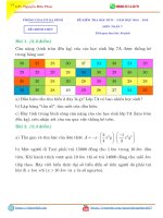 Đề thi Toán lớp 7 học kì 2 năm 2019 quận Ba Đình có đáp án