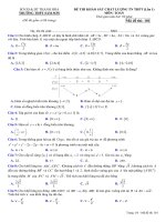 [XMIN 2021] SỐ 42 - Đề khảo sát môn Toán TN THPT 2021 lần 1 trường THPT Sầm Sơn – Thanh Hóa kèm đáp án chi tiết