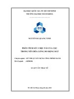 Phân tích sức chịu tải của cọc trong nền hóa lỏng do động đất  