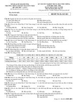 đề thi thử tốt nghiệp thpt quốc gia  lần 1 năm học 20202021