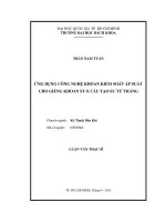 Ứng dụng công nghệ khoan kiểm soát áp suất cho giếng khoan st x cấu tạo sư tử trắng  