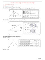 Tóm tắt lý thuyết và bài tập trắc nghiệm khối đa diện và thể tích khối đa diện 