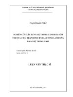 Nghiên cứu xây dựng hệ thống cảnh báo sớm trượt lở tại thành phố bảo lộc tỉnh lâm đồng bằng hệ thống gnss  