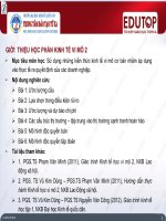 Bài giảng Kinh tế vi mô 2: Bài 1 - TS. Hoàng Thị Thúy Nga