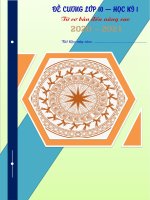 Đề cương toán 10 HK1 năm 2020   2021 