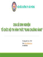Chia sẻ kinh nghiệm tổ chức hội thi 